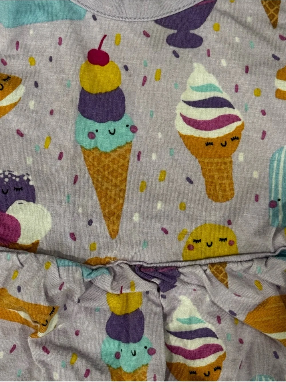 Little Sleepies Wildberry Ice Cream Social Print Bubble Romper